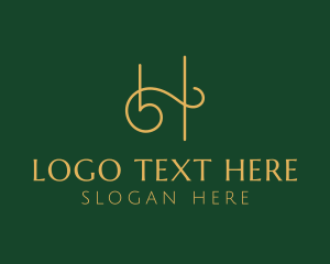Letter H - Elegant Letter H Company logo design