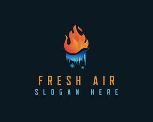 Fire Ice Frost logo design