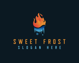 Fire Ice Frost logo design