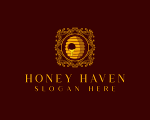 Luxury Beehive Honey logo design