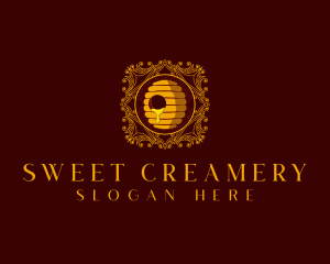 Luxury Beehive Honey logo design