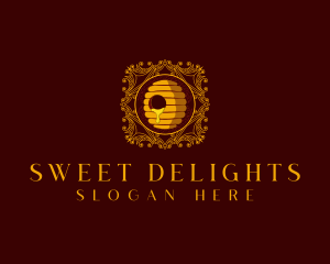 Luxury Beehive Honey logo design