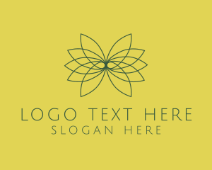 Lotus - Minimalist Wellness Butterfly logo design