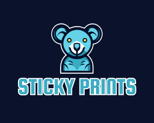 Blue Koala Team Mascot logo design