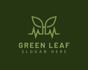 Natural Leaf Pulse logo design