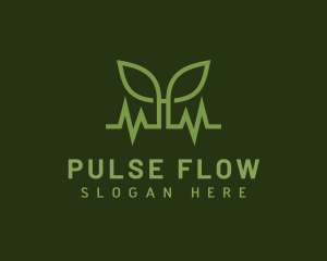 Natural Leaf Pulse logo design