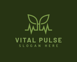 Pulsation - Natural Leaf Pulse logo design