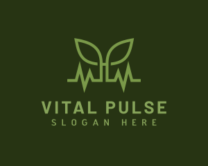 Natural Leaf Pulse logo design