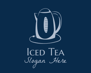 Electric Kettle Line Art logo design