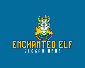 Elf - Horned Monster Avatar logo design
