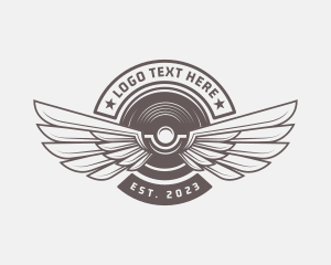 Fly - Wing Fitness Gym logo design