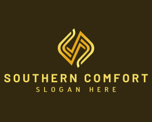 Company Digital Letter S logo design