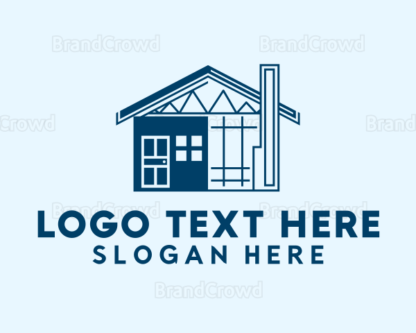 Residential House Construction Logo