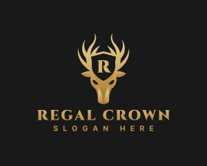 Royalty - Royalty Shield Deer logo design