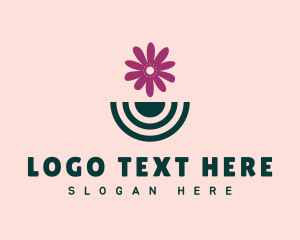 Handicraft - Modern Flower Vase logo design