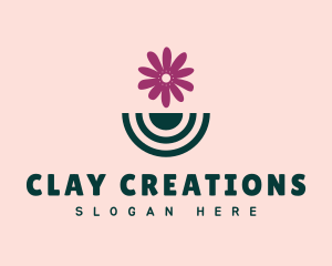 Pottery - Modern Flower Vase logo design