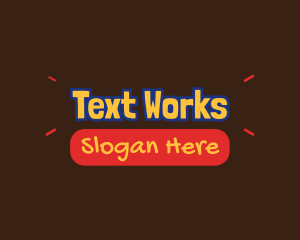 Text - Kiddie Playful Text logo design