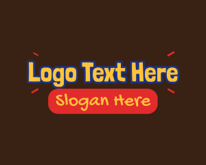 Kiddie Playful Text Logo