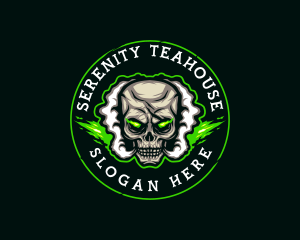 Smoke Vaping Skull Logo