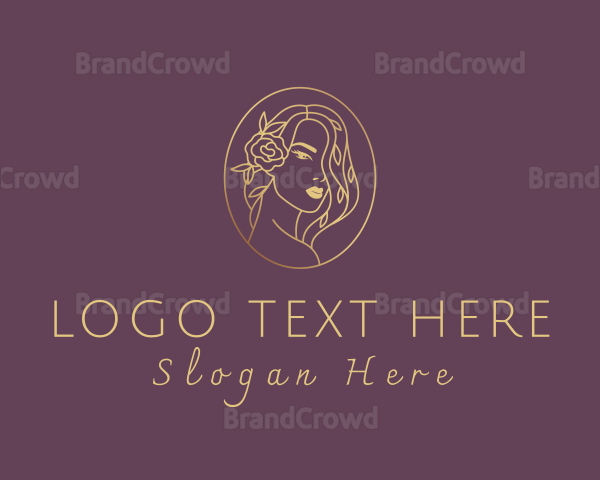 Floral Luxurious Woman Logo