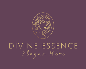 Deity - Floral Luxurious Woman logo design