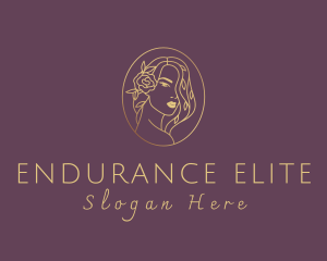 Floral Luxurious Woman logo design