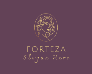 Floral Luxurious Woman logo design