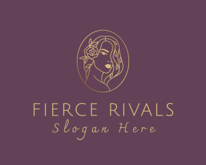 Floral Luxurious Woman logo design