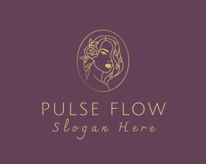 Floral Luxurious Woman logo design