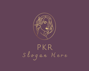 Floral Luxurious Woman logo design