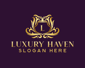 Opulent - Luxury Shield Crest logo design