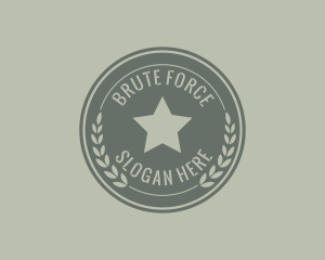 Army Soldier Star  logo design