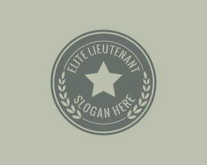 Lieutenant - Army Soldier Star logo design