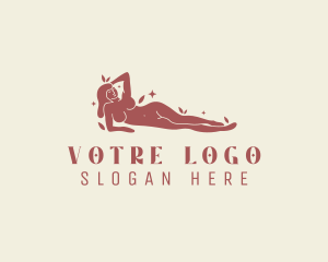 Nude - Sexy Nude Female logo design