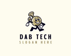 Dab - Indica Weed Bong logo design