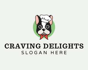 Craving - Puppy Dog Chef logo design