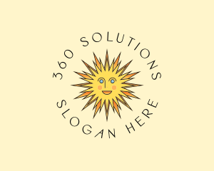 Happy Sun Shine logo design