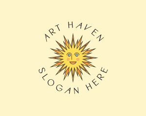 Happy Sun Shine logo design