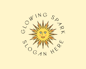 Happy Sun Shine logo design