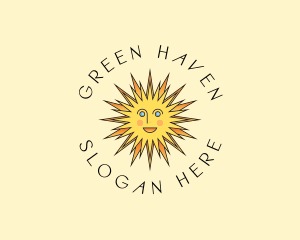 Happy Sun Shine logo design