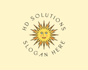 Happy Sun Shine logo design