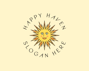 Happy Sun Shine logo design