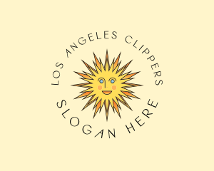 Happy Sun Rays logo design
