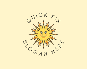 Happy Sun Shine logo design