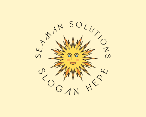 Happy Sun Shine logo design