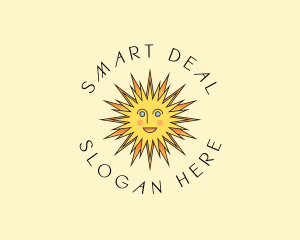 Happy Sun Shine logo design