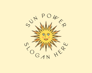 Happy Sun Shine logo design