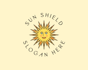 Happy Sun Shine logo design