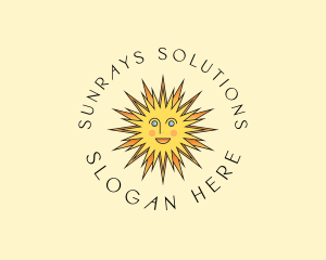 Happy Sun Shine logo design