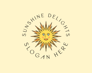 Sunshine - Happy Sun Rays logo design